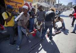 anti government protest in haiti turns violent