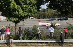 emergency landing on georgia highway traffic disrupted