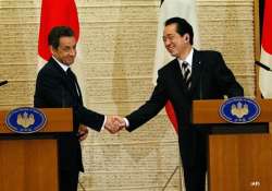 japan pm for scrapping quake hit n plant sarkozy visits tokyo