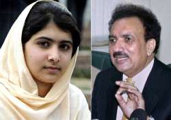 rehman malik announces usd one million bounty on malala yousufzai s attacker report