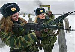 russian military cuts female staff by two thirds