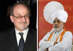 salman rushdie indian origin writers lead anti modi charge in uk