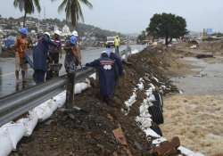 storm weakens off mexico coast still rain threat