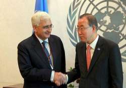 u.n. chief welcomes india pak talks