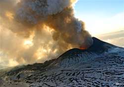 volcano erupts in russia s far east