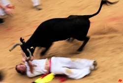 3 gored at pamplona s 3rd running of bulls