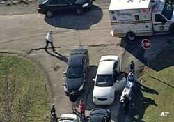 3 students shot near pittsburgh high school gunman sought