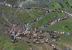 amarnath yatra suspended for second day from jammu