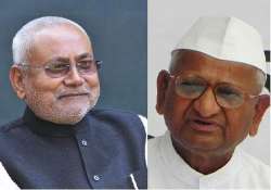 anna hazare meets nitish bihar to get lokayukta