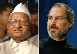 anna hazare says steve jobs helped him in his fight for jan lokpal bill