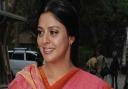 another furore in nagma s meeting in meerut