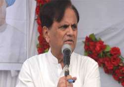 bjp spreading lies about gujarat s development ahmed patel