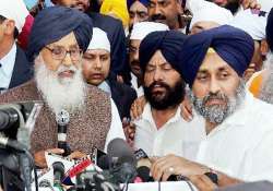 badal to take oath heading an 18 member cabinet in punjab