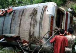 bus overturns on nh8 near gurgaon 1 dead