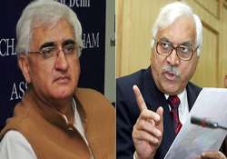 cec complains to pm against law minister khurshid