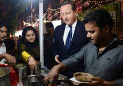 cameron visits kolkata landmarks lauds city for great brains