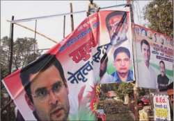 congress disowns rahul gandhi posters in allahabad