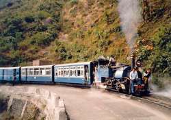 darjeeling toy train suspended for quake