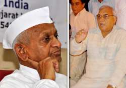 don t vote for congress hazare issues video appeal to hisar voters