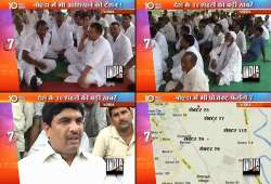 farmers sit on dharna in noida