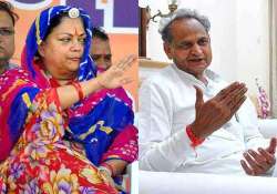 gehlot challenges vasundhara to order judicial probe