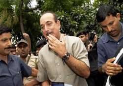 ghulam nabi azad escapes after plane s tyre bursts