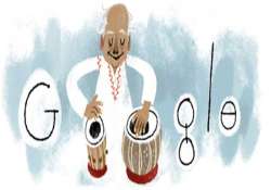 google doodles ustad alla rakha s 95th birthday