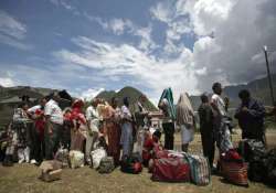 uttarakhand hundred badrinath pilgrims await evacuation says ndma