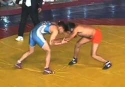 yoga guru ramdev displays wrestling skills