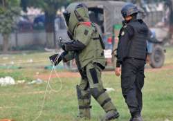 bomb explosion in office complex of moreh police station