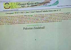 pak cyber army hacks cbi website case registered