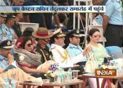 sachin tendulkar attends 82nd air force day celebration