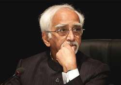 ansari row government apologises for ram madhav s criticism