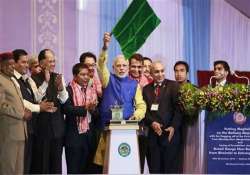 modi flags off 1st train connecting meghalaya