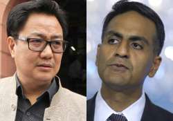 rijiju to richard shouldn t overreact where govt is following law