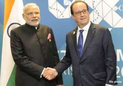 rafale issue to come up during modi hollande meeting