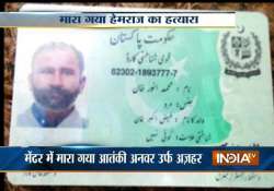 indian army kills pakistani terrorist who beheaded lance naik hemraj