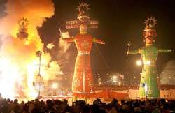 evil goes up in flames as merriment marks dussehra festivities