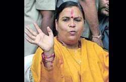 happiest moment of my life says uma bharti