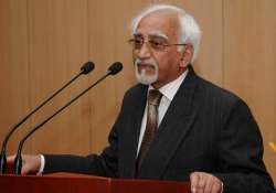 hamid ansari emphasises on values of human rights