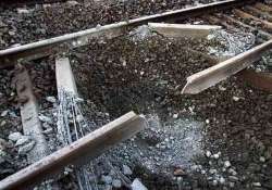 maoists explode bomb on rail line in odisha