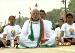 international yoga day pm modi leads the celebrations