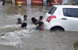 six killed as heavy rains lash ahmedabad