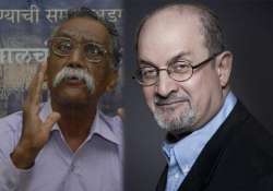 salman rushdie lashes out at jnanpith winner bhalchandra nemade