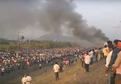 quota stir turns violent kapu s in andhra torch train police stations