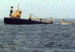 panamanian ship sinks off mumbai coast 30 crew rescued