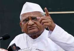 janlokpal bill issue anna hazare to sit on fast from tomorrow