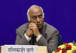 kharge takes charge as railway minister