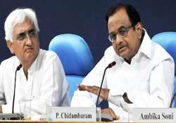 khurshid backs chidambaram as nda decides to boycott him