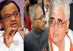 khurshid says chidambaram pranab had working difference on 2g